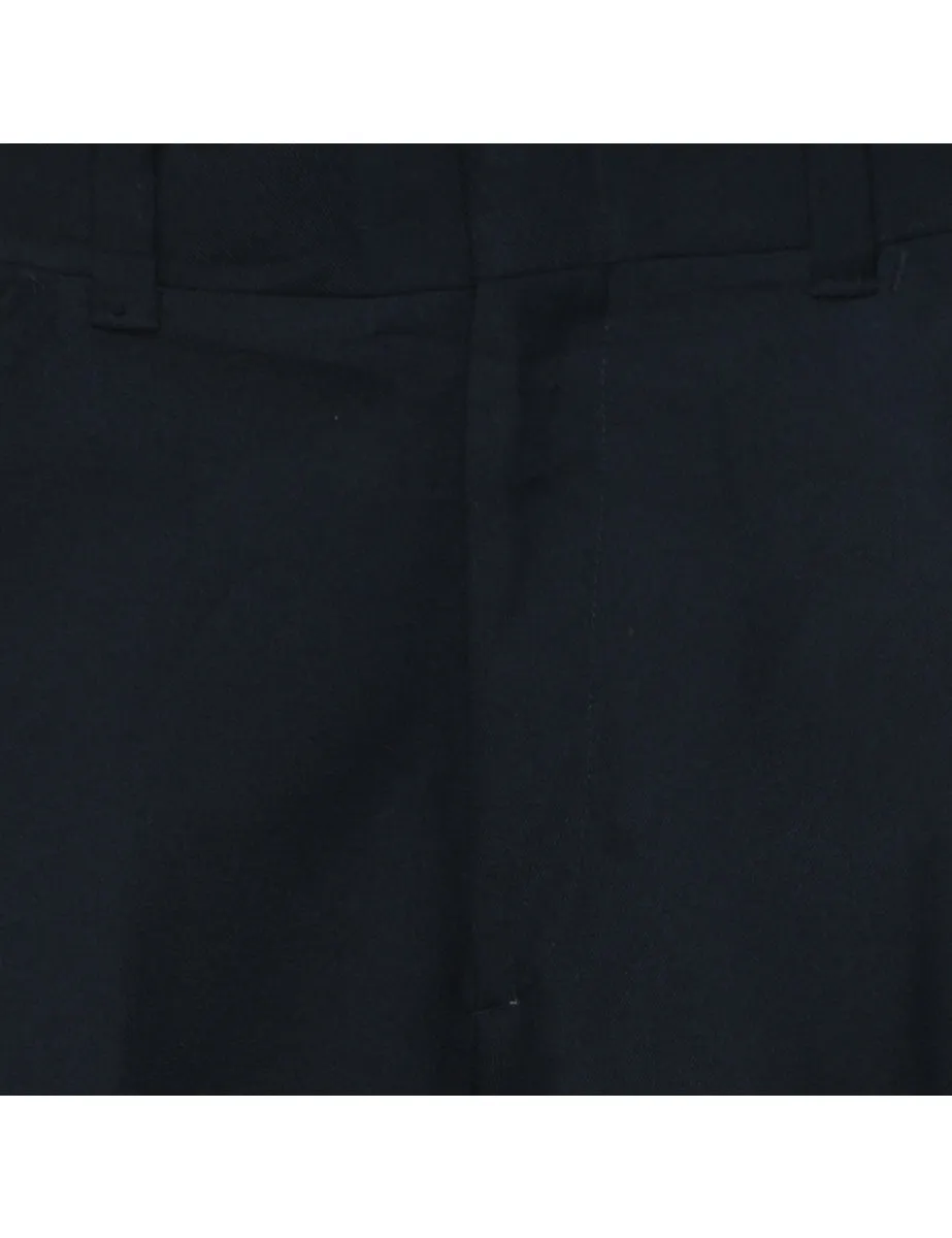 1970s Navy Straight-Fit Trousers - W35 L31