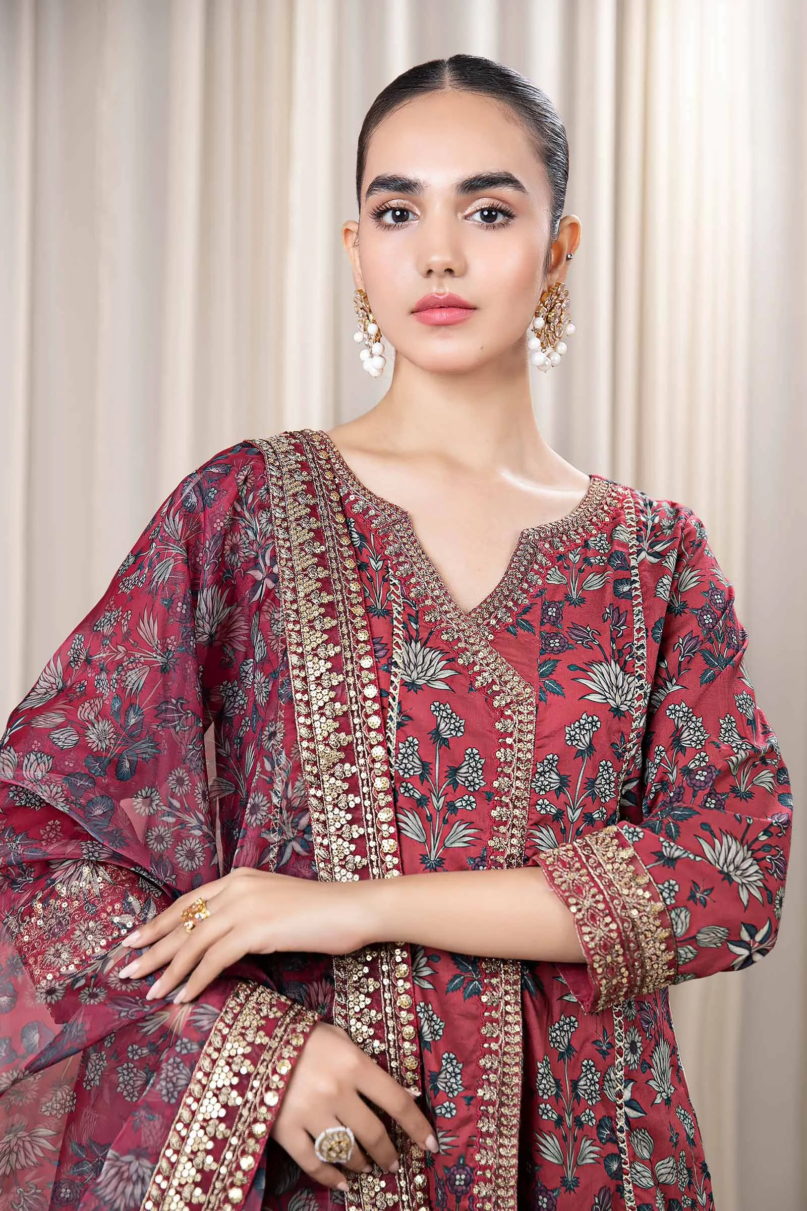 3 Piece Printed Lawn Suit | DW-EF24-42