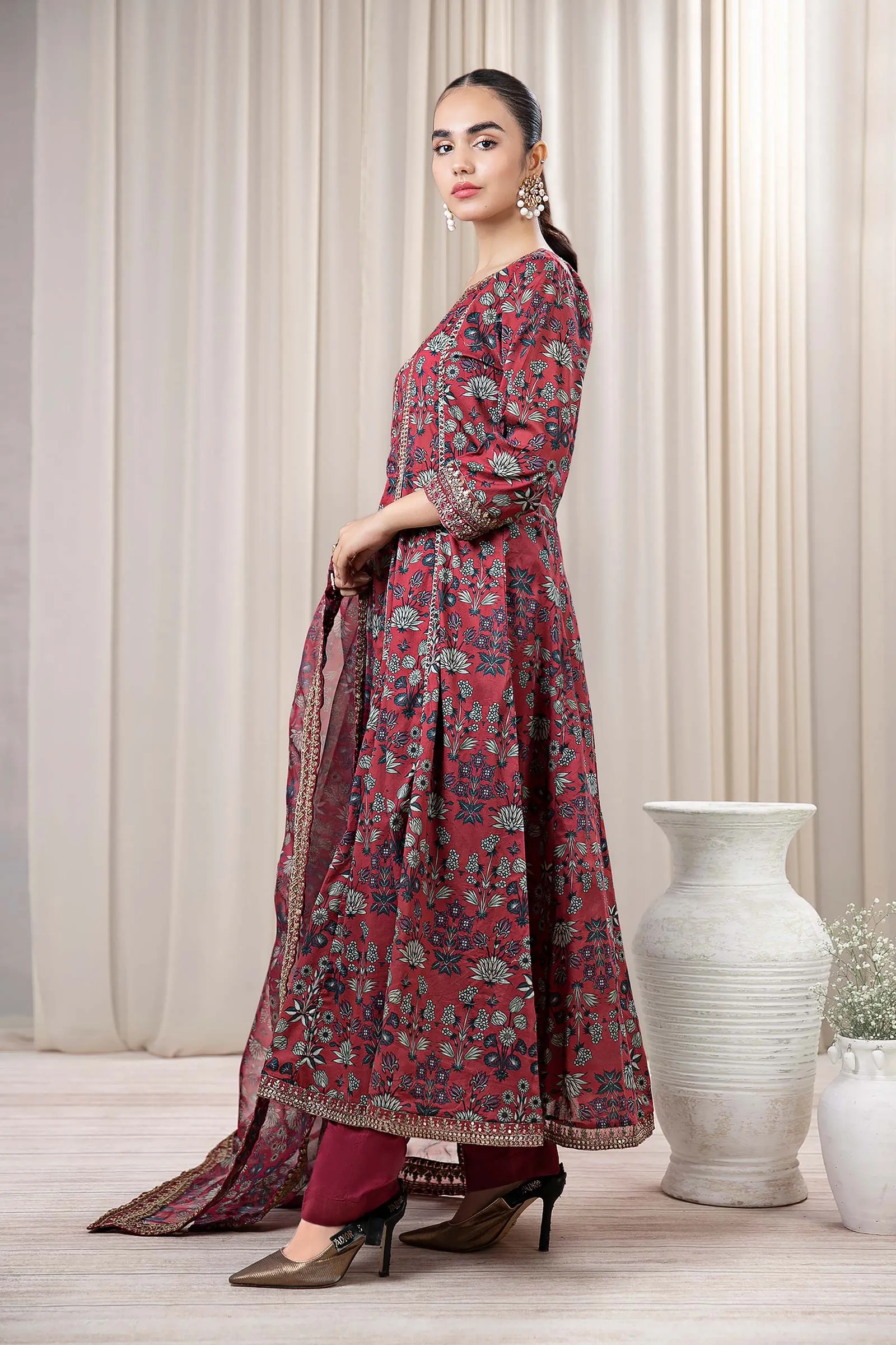 3 Piece Printed Lawn Suit | DW-EF24-42