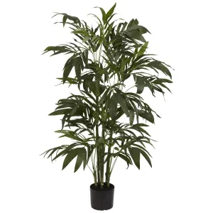 4' Green Bamboo Palm Artificial Silk Tree