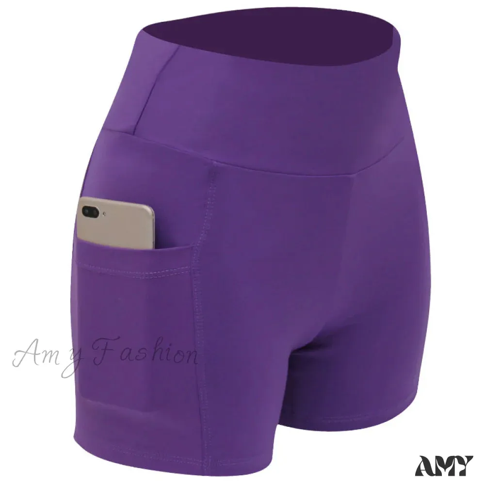 Amy Fashion - Yoga Pants Gym Pants Sports Running Shorts