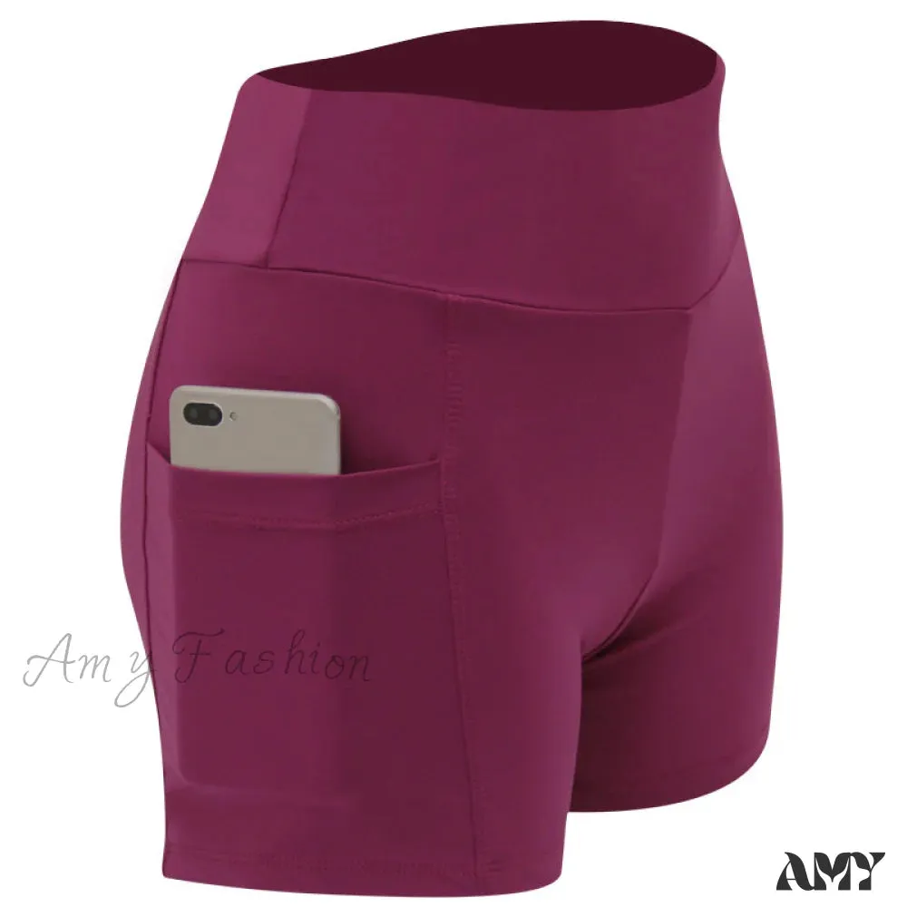 Amy Fashion - Yoga Pants Gym Pants Sports Running Shorts