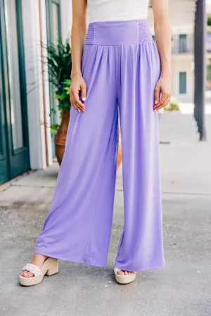 Back To Fun Lavender Purple Wide Leg Pants