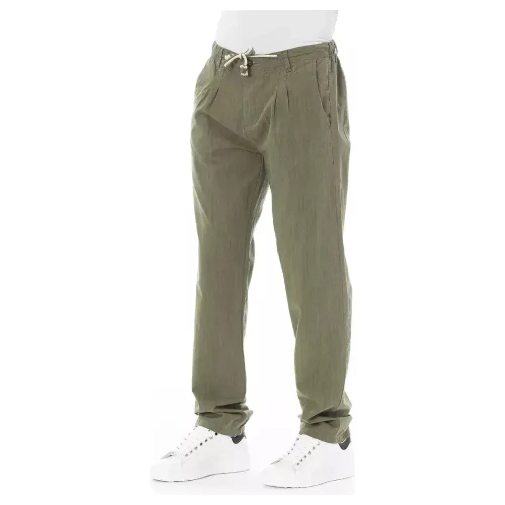 Baldinini Trend Army Cotton Men Chino