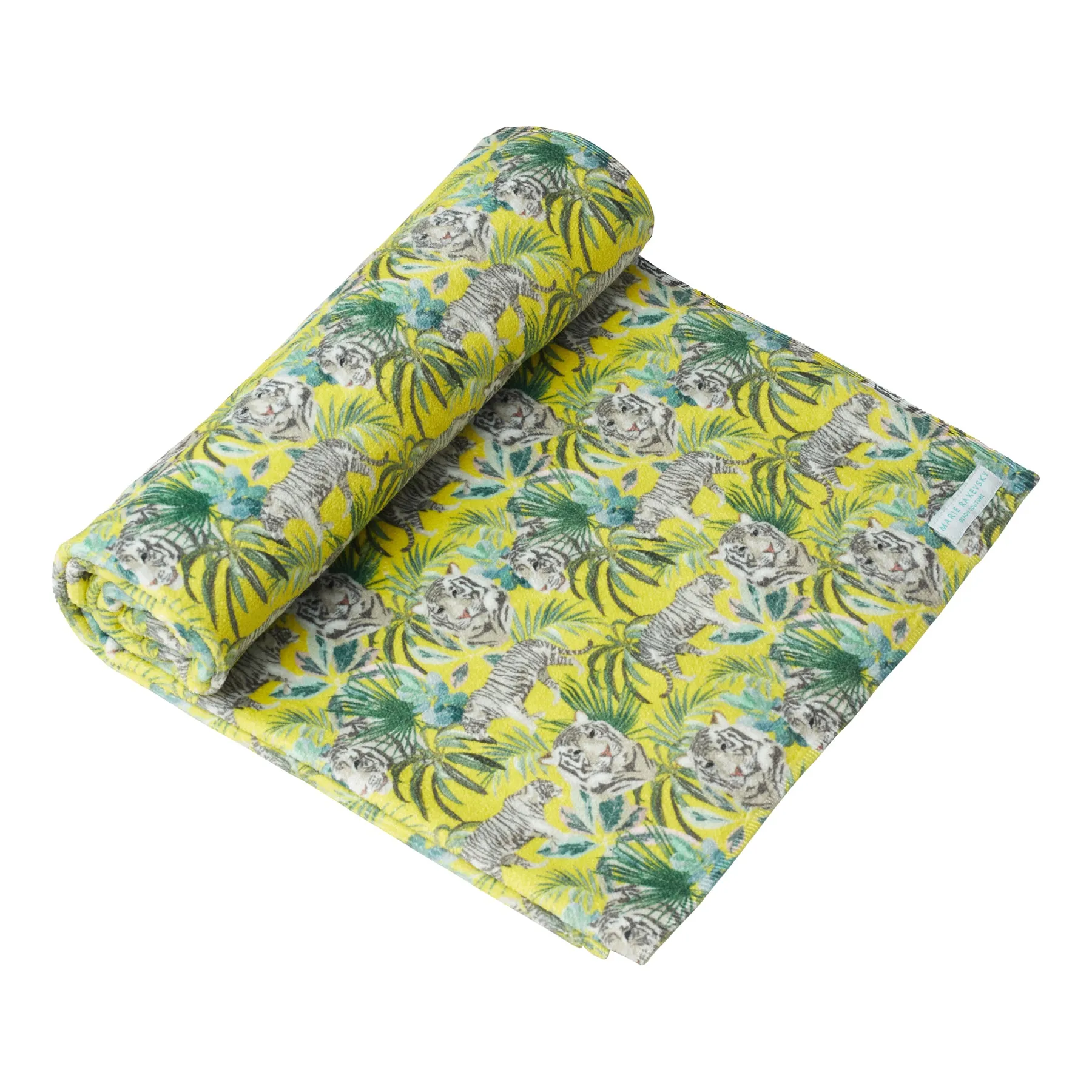 BEACH TOWEL JUNGLE YELLOW