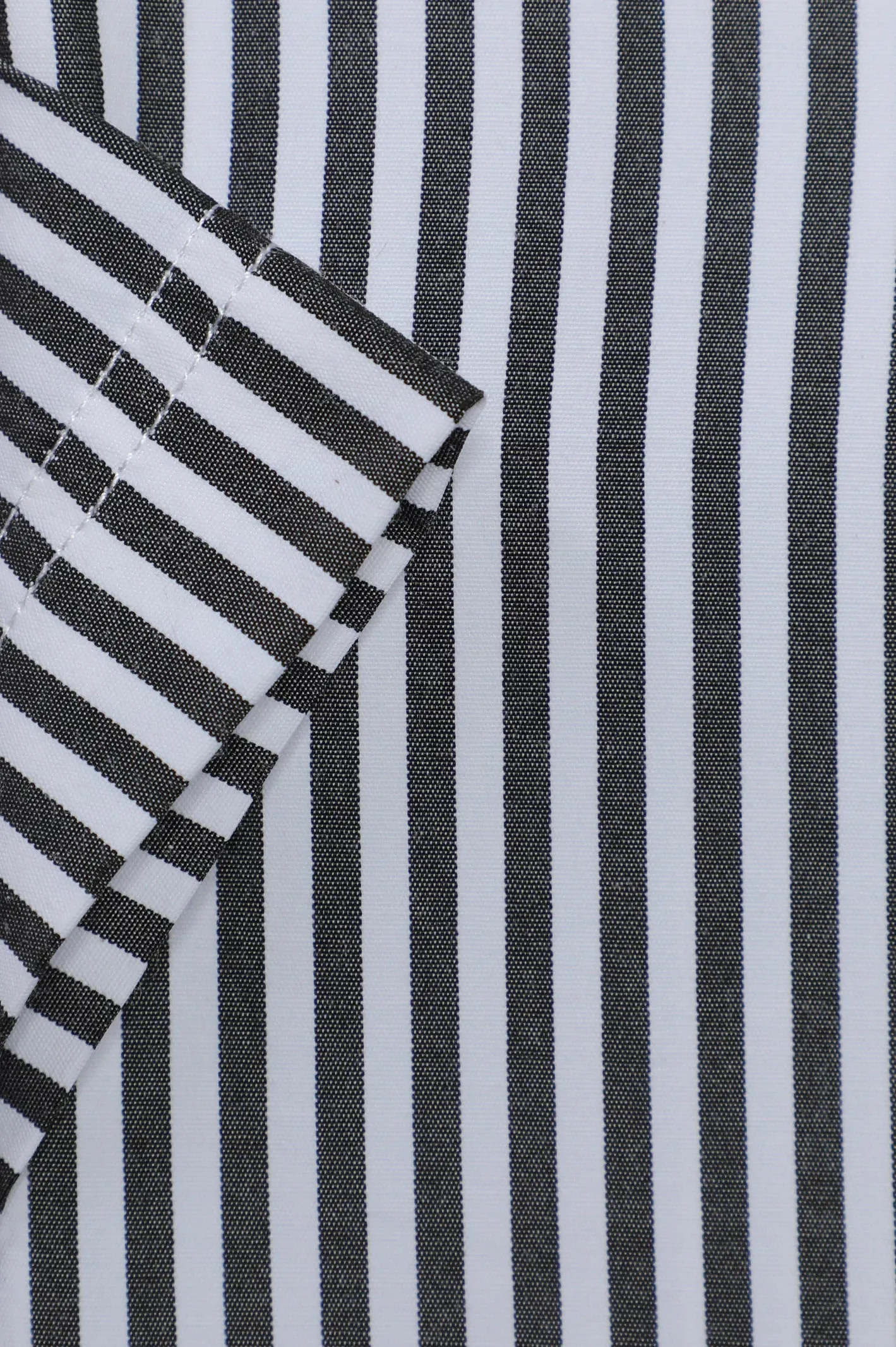 Black Bengal Stripe Formal Shirt (Half Sleeves)