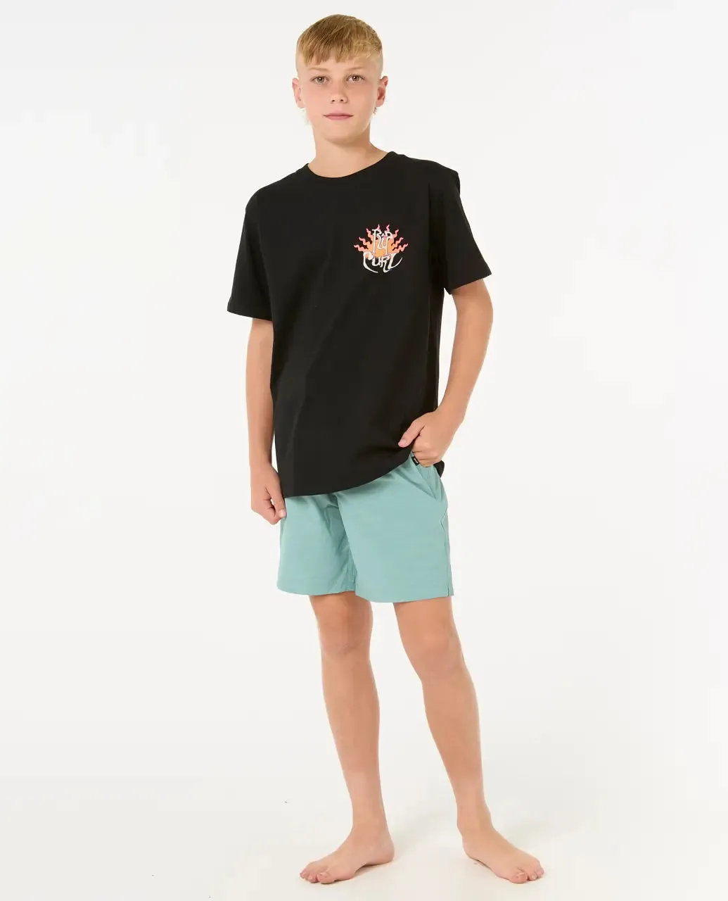 Boys Boardwalk Jackson Volley Shorts in Blue Lagoon