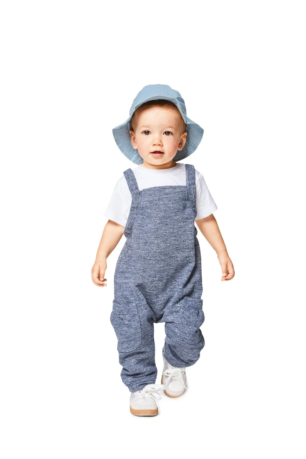 Burda Pattern 9337 Babies' Bibbed Trousers (3M-2M)