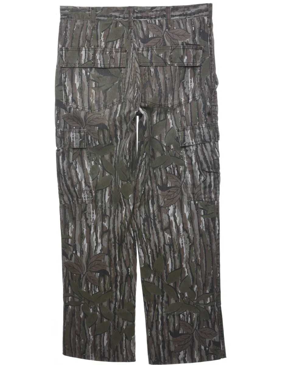 Camouflage Print Workwear Jeans - W34 L30