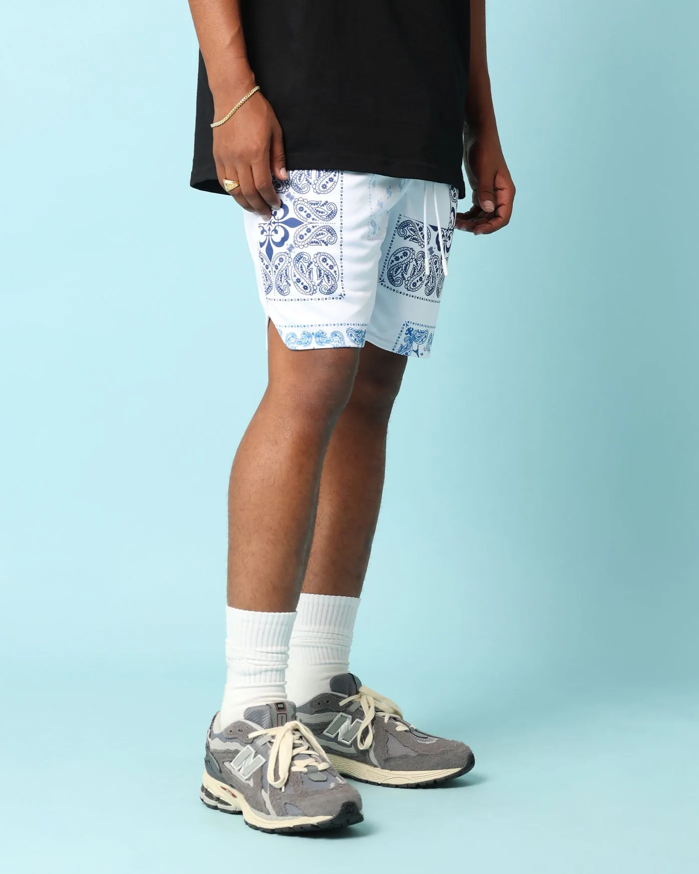 Carré Fragment Mesh Shorts White