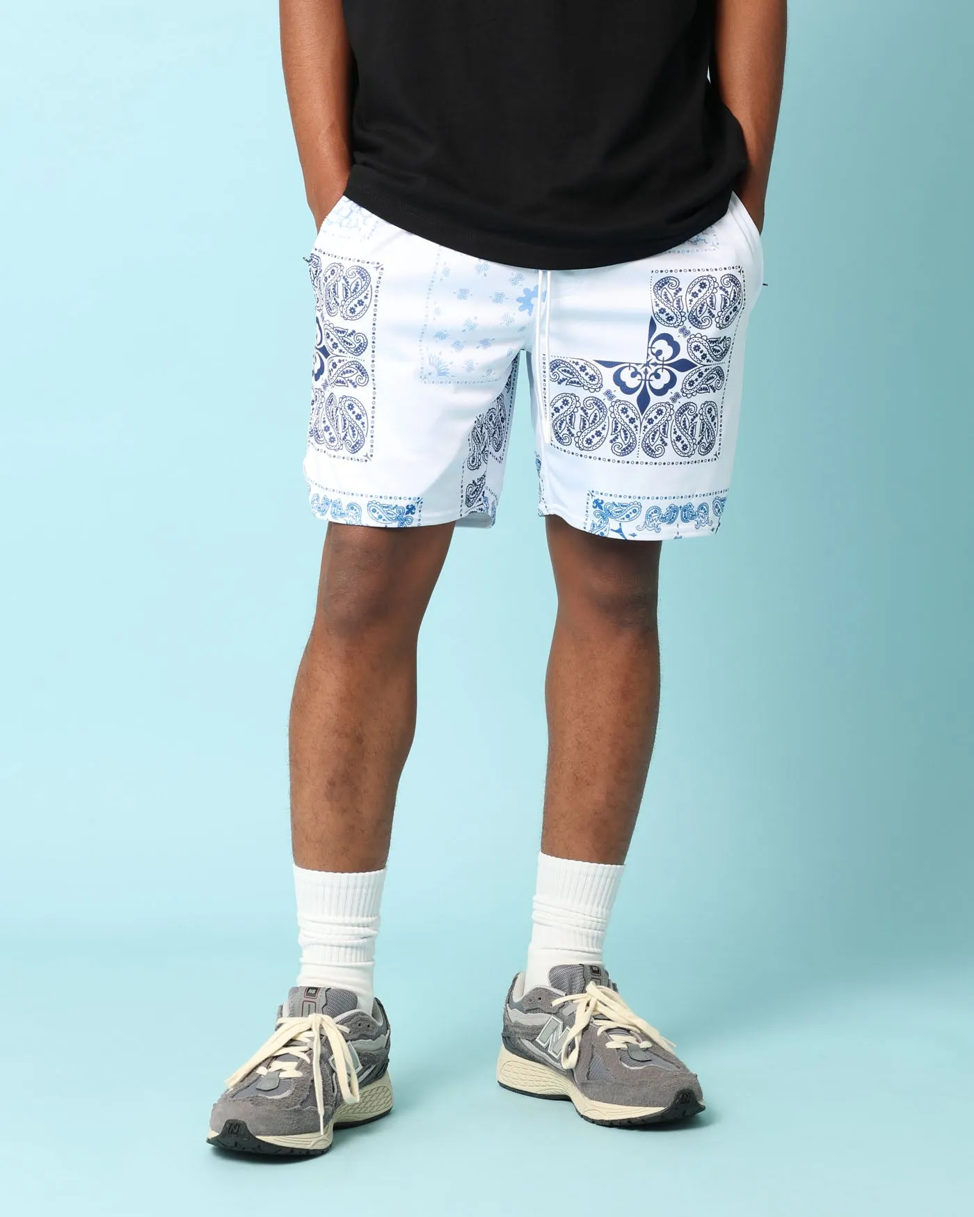 Carré Fragment Mesh Shorts White