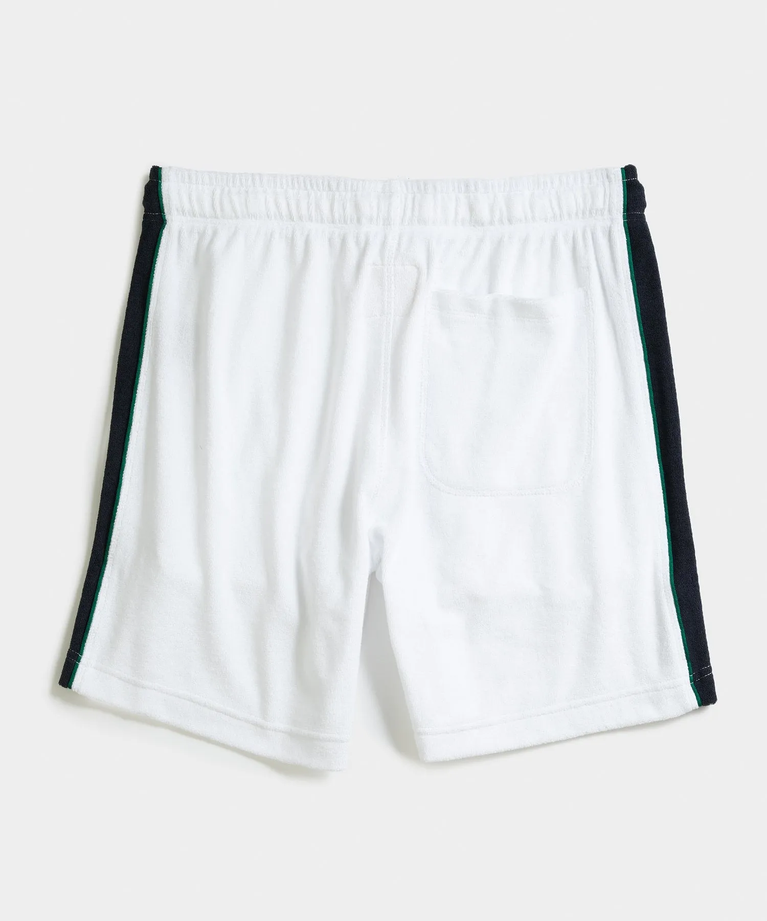 Champion Terry Side Stripe Short in White