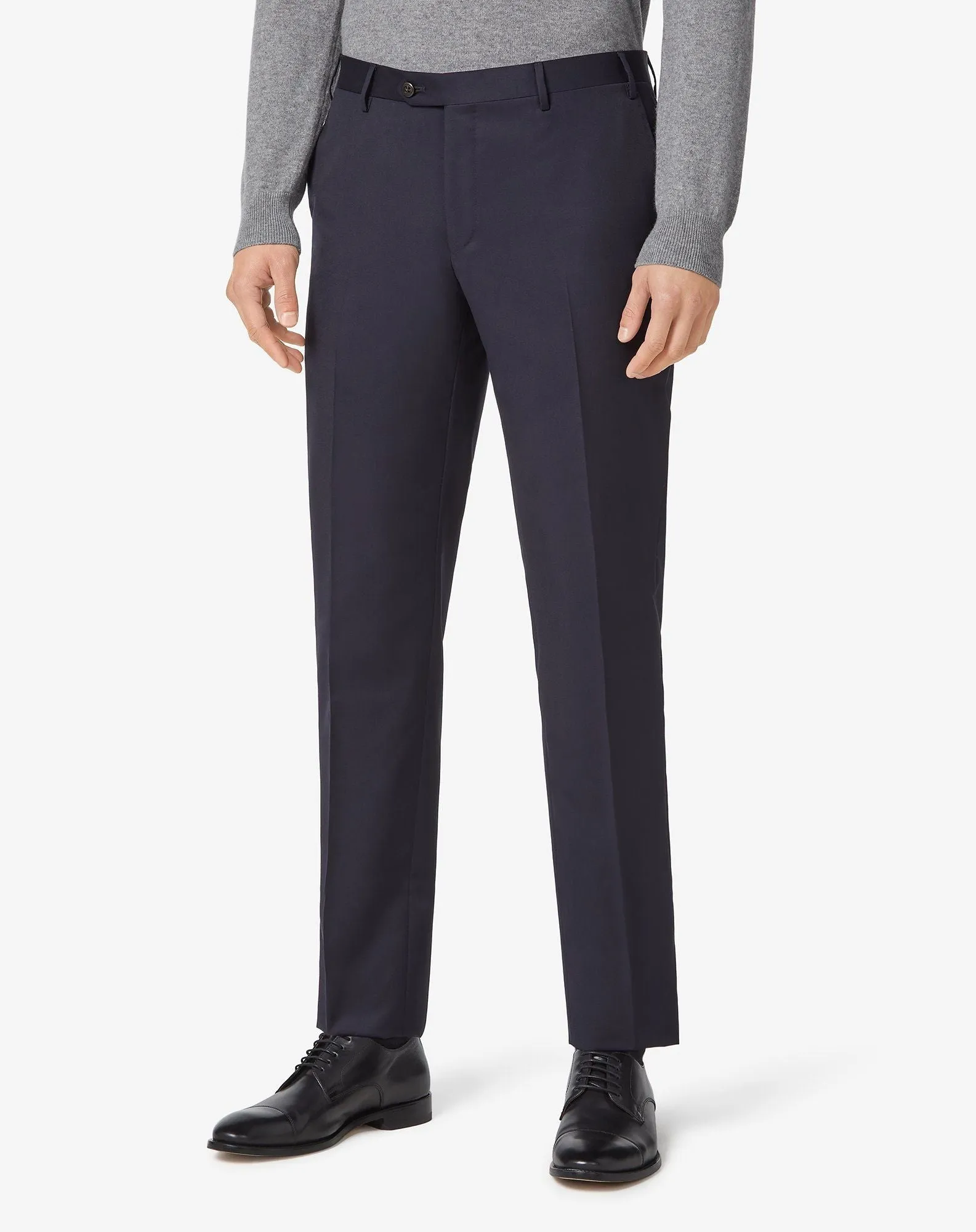 CORNELIANI Regular Fit Trousers NAVY REG