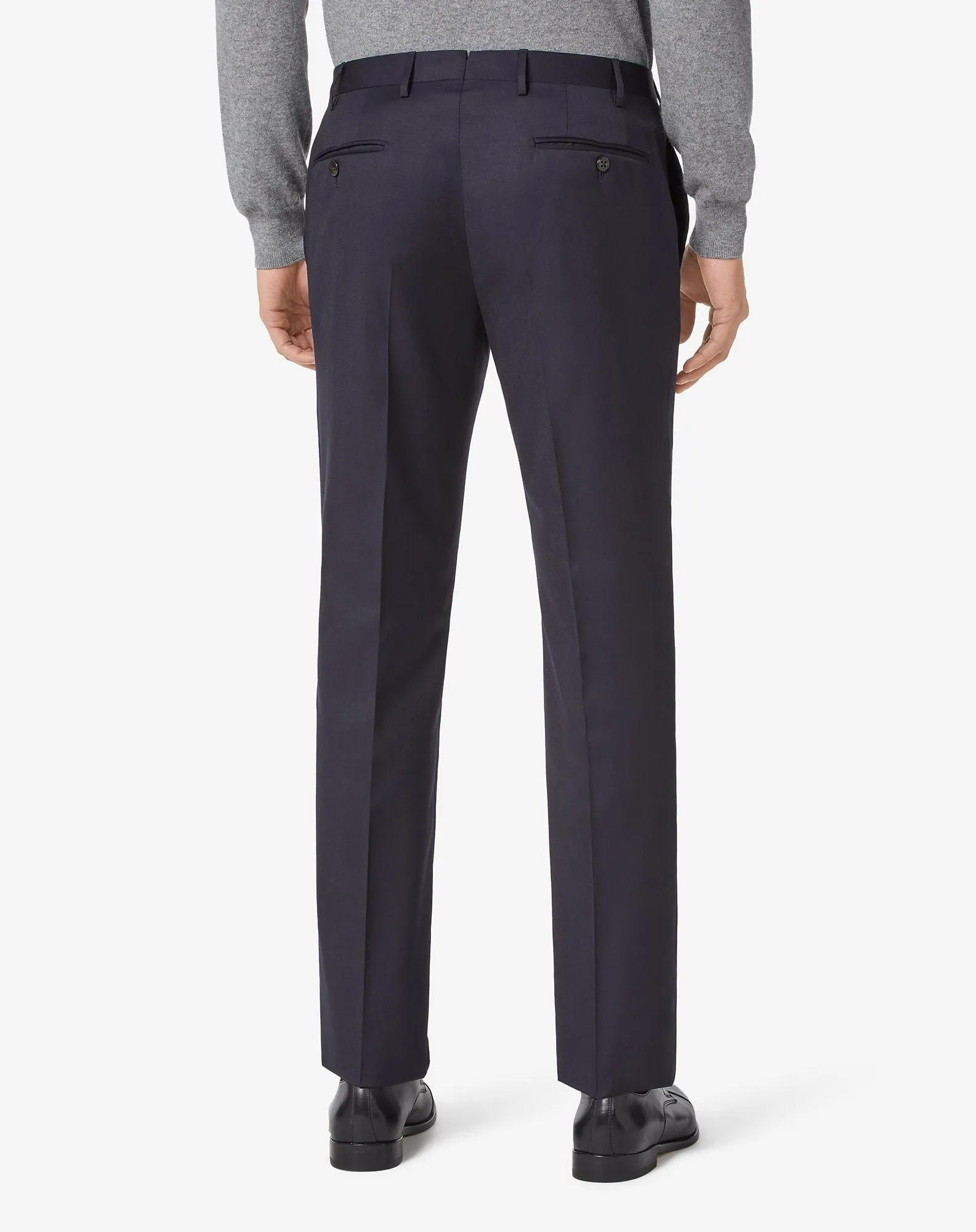 CORNELIANI Regular Fit Trousers NAVY REG