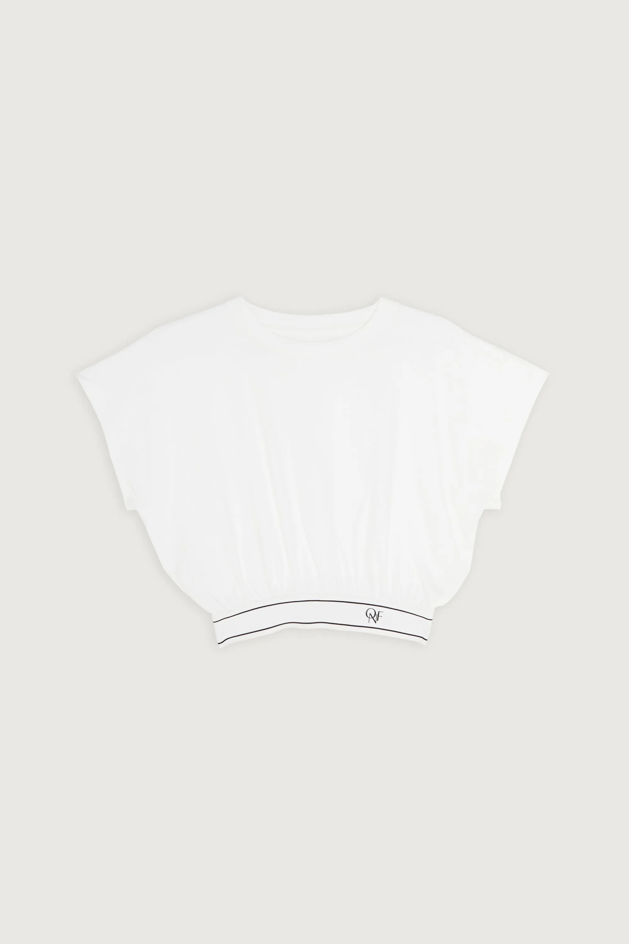 CROPPED WAISTBAND TEE