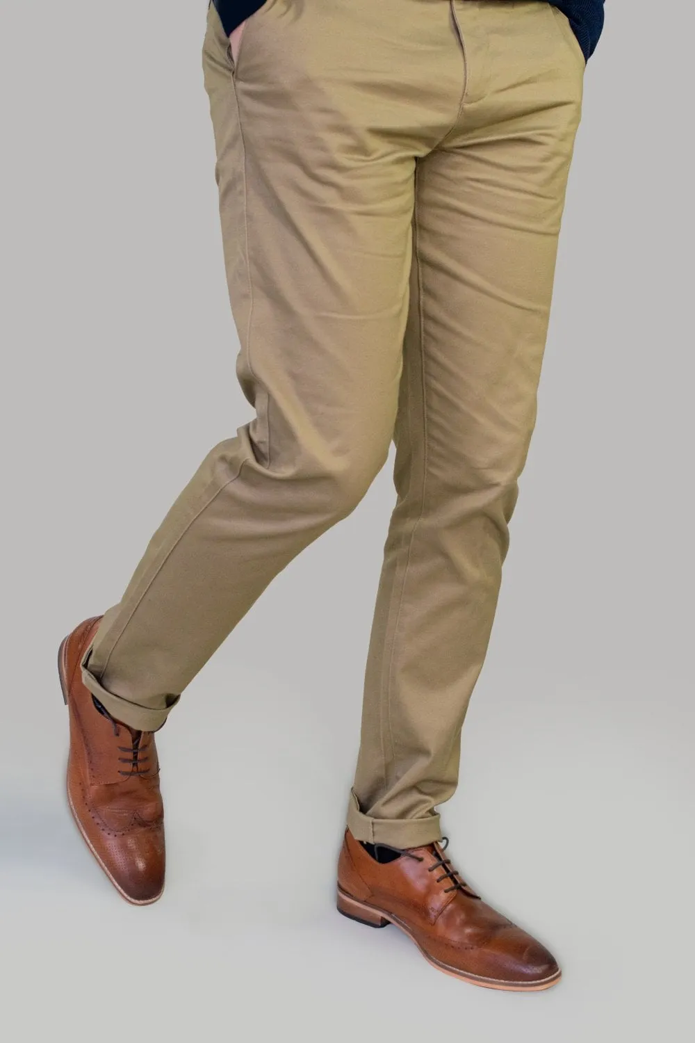 Dakota Beige Long Chino