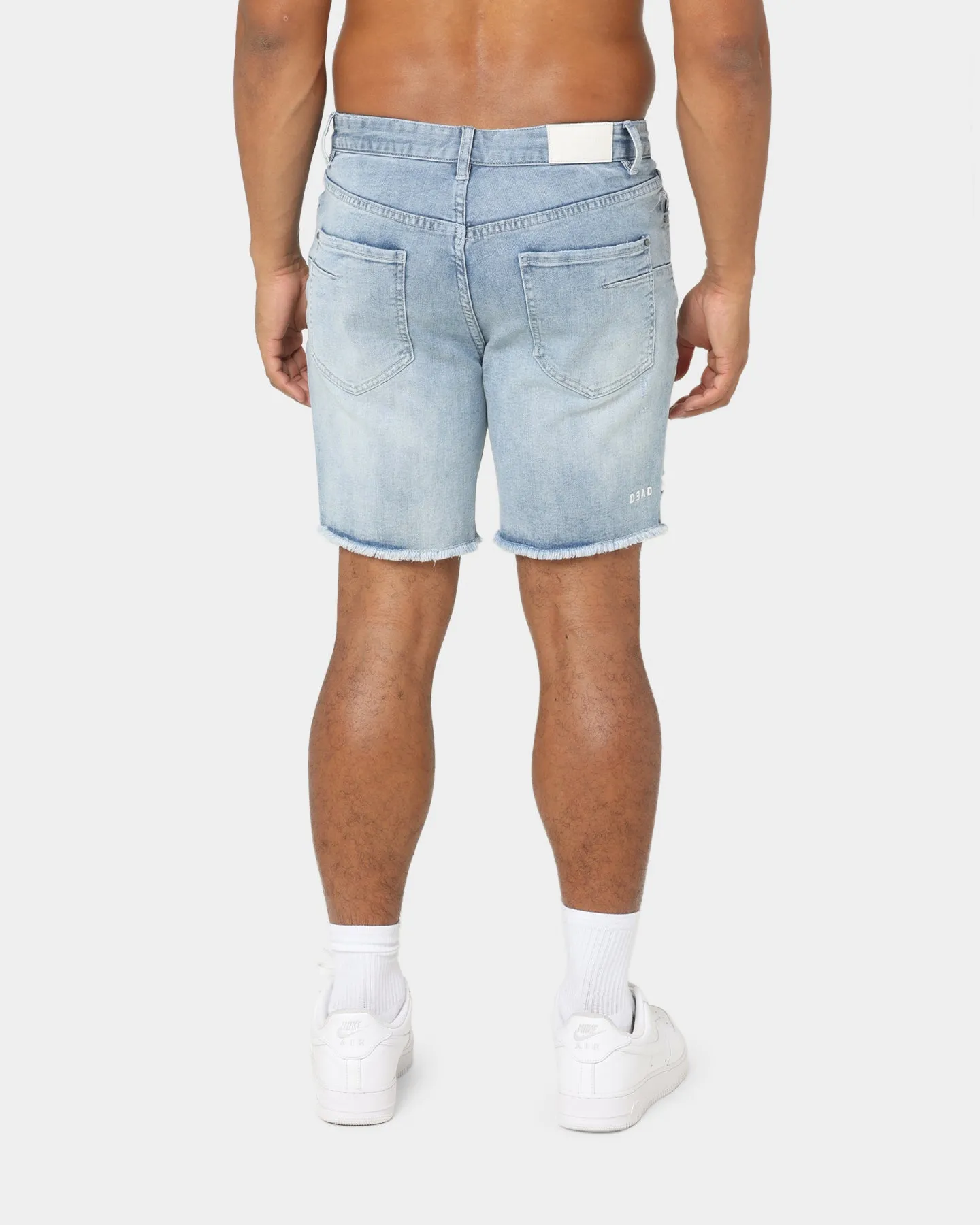 Dead Studios Relaxed Denim Shorts Washed Indigo