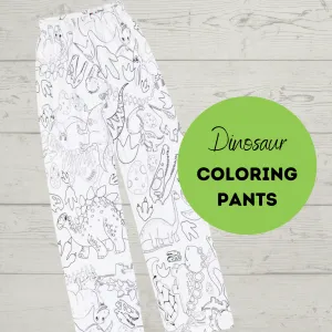 Dinosaur Coloring Pajama Pants for Kids