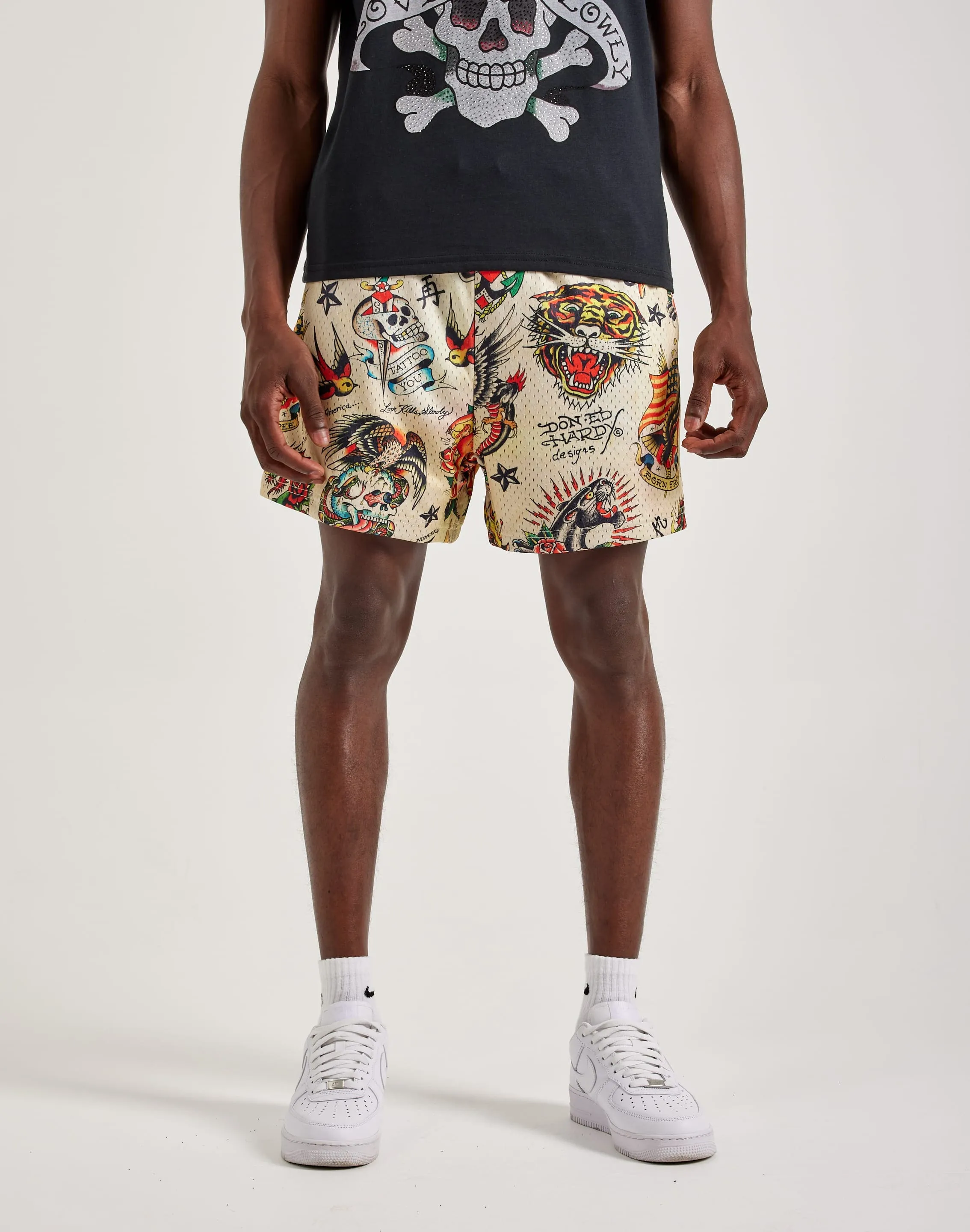 Ed Hardy Flashboard Mesh Shorts