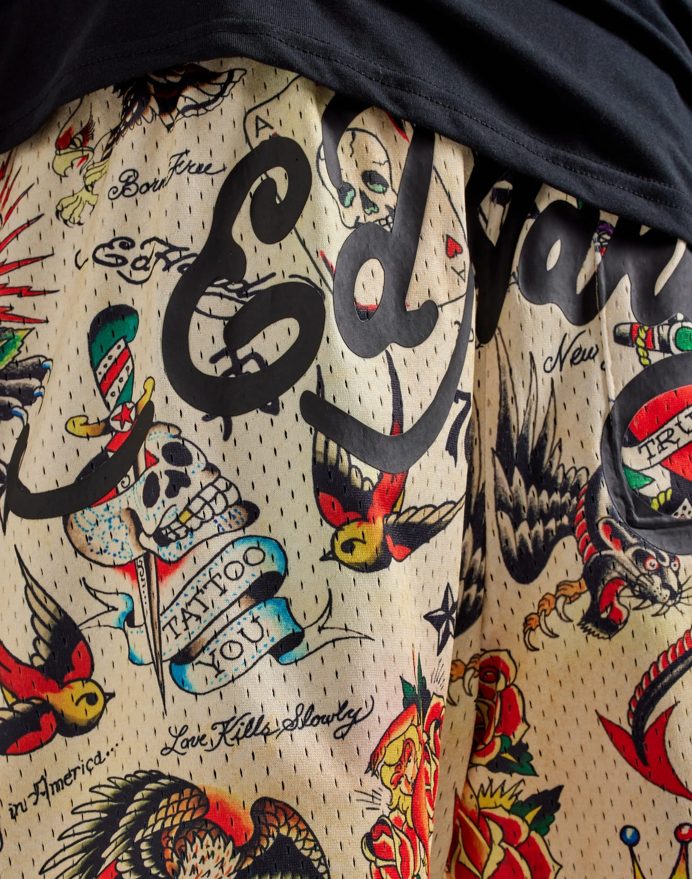 Ed Hardy Flashboard Mesh Shorts