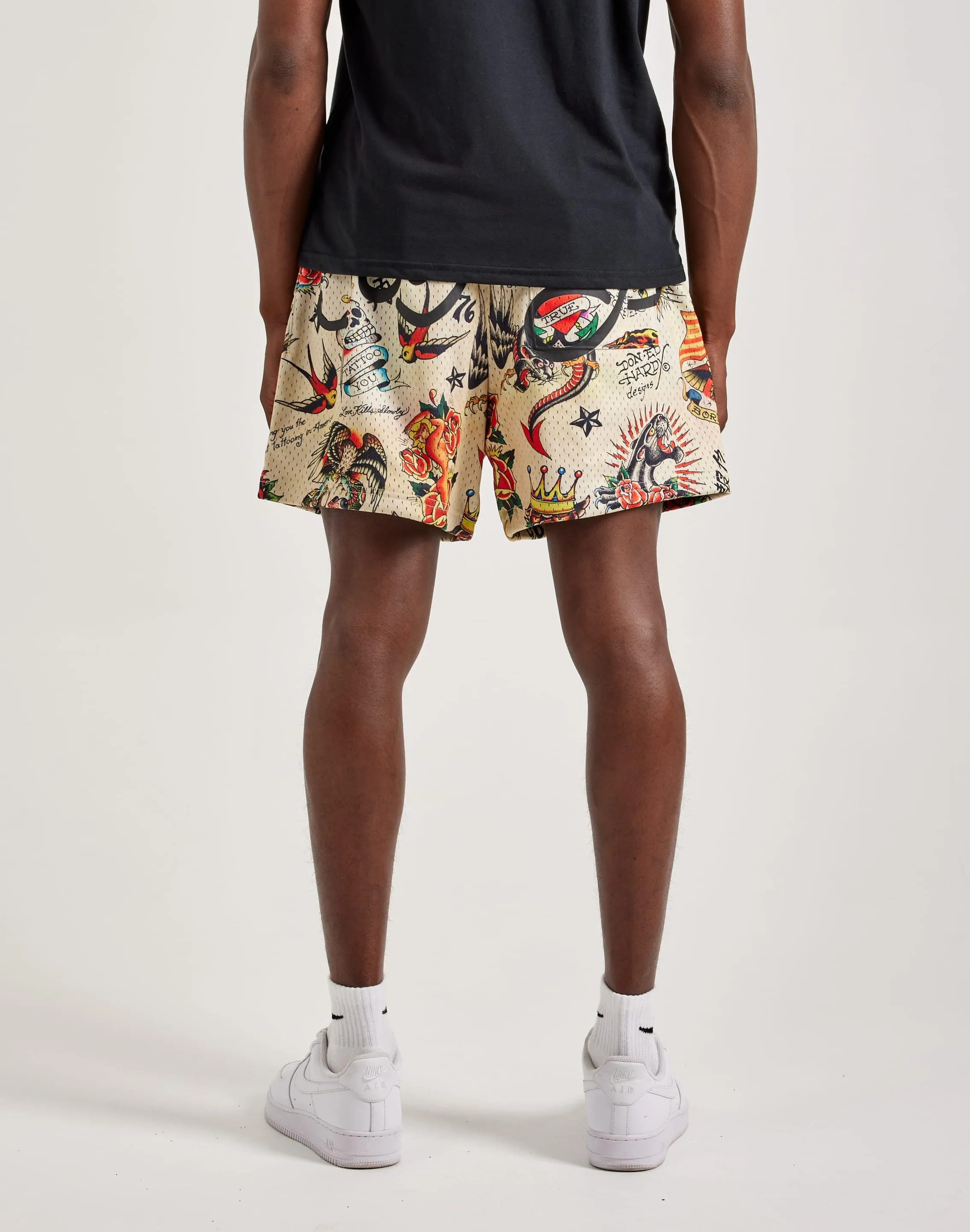 Ed Hardy Flashboard Mesh Shorts