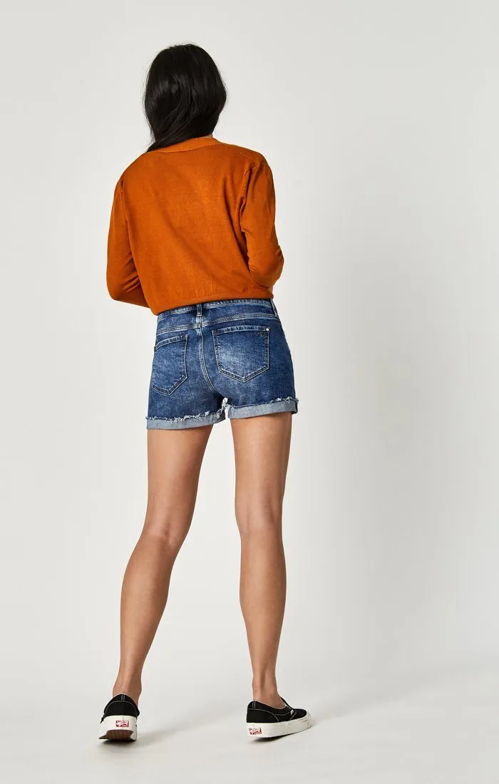 EMILY SHORTS IN MID INDIGO VINTAGE