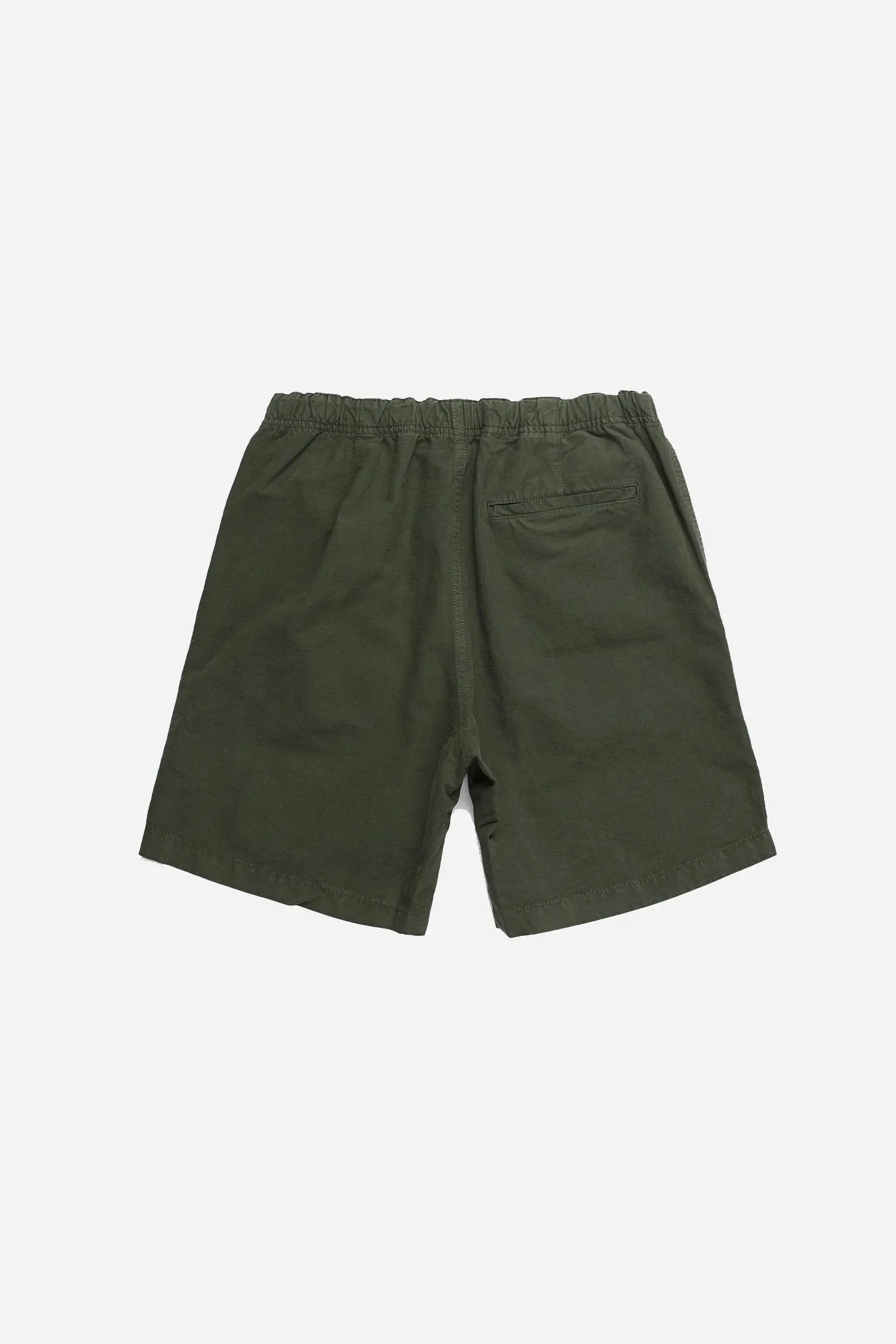 Ezra Relaxed Cotton Linen Short - Spruce Green