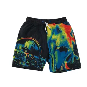 F&F swim trunks 11-12 years navy and multicolour Jurassic world dinosaur