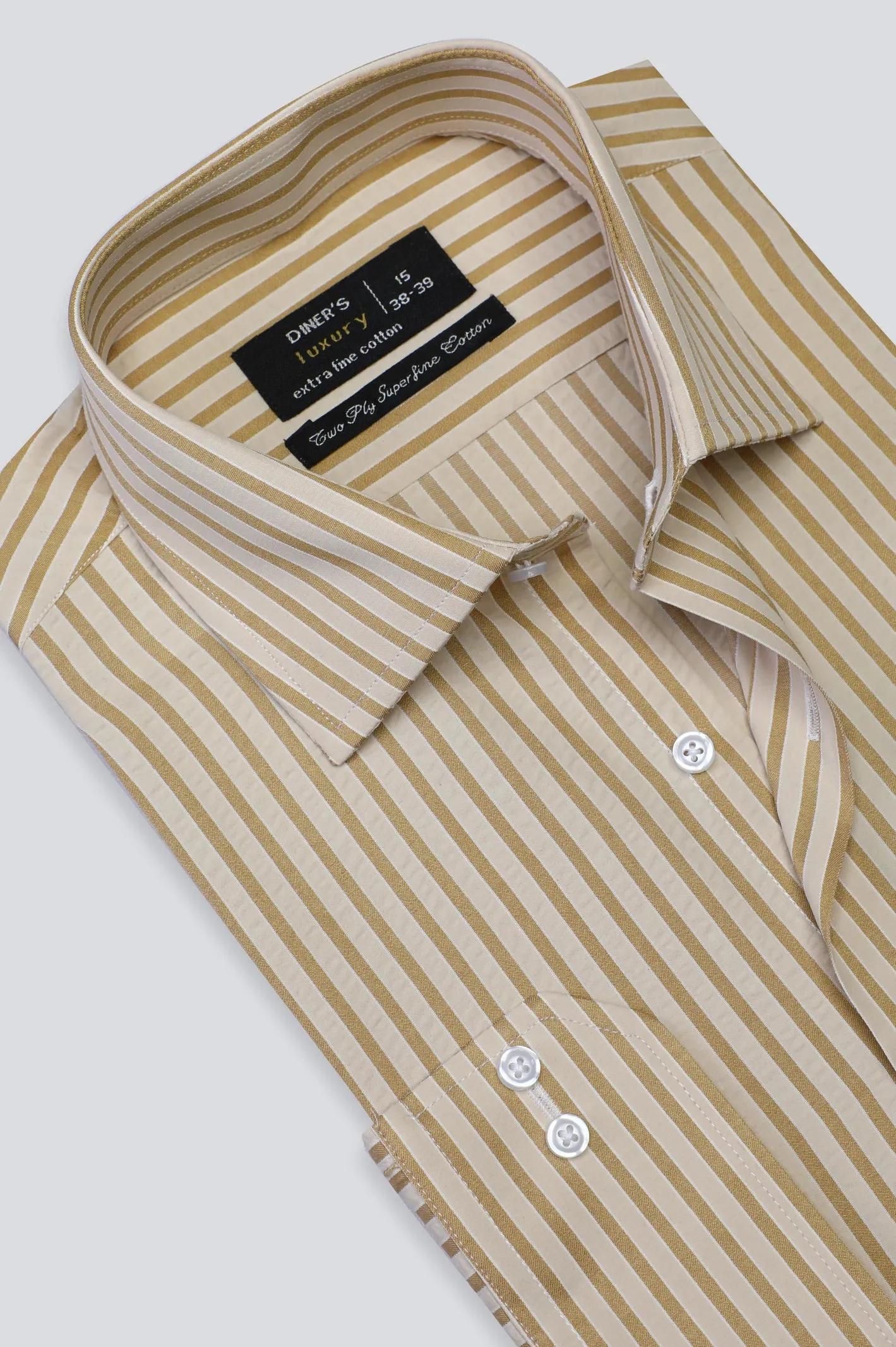 Fawn Bengal Stripe Formal Shirt