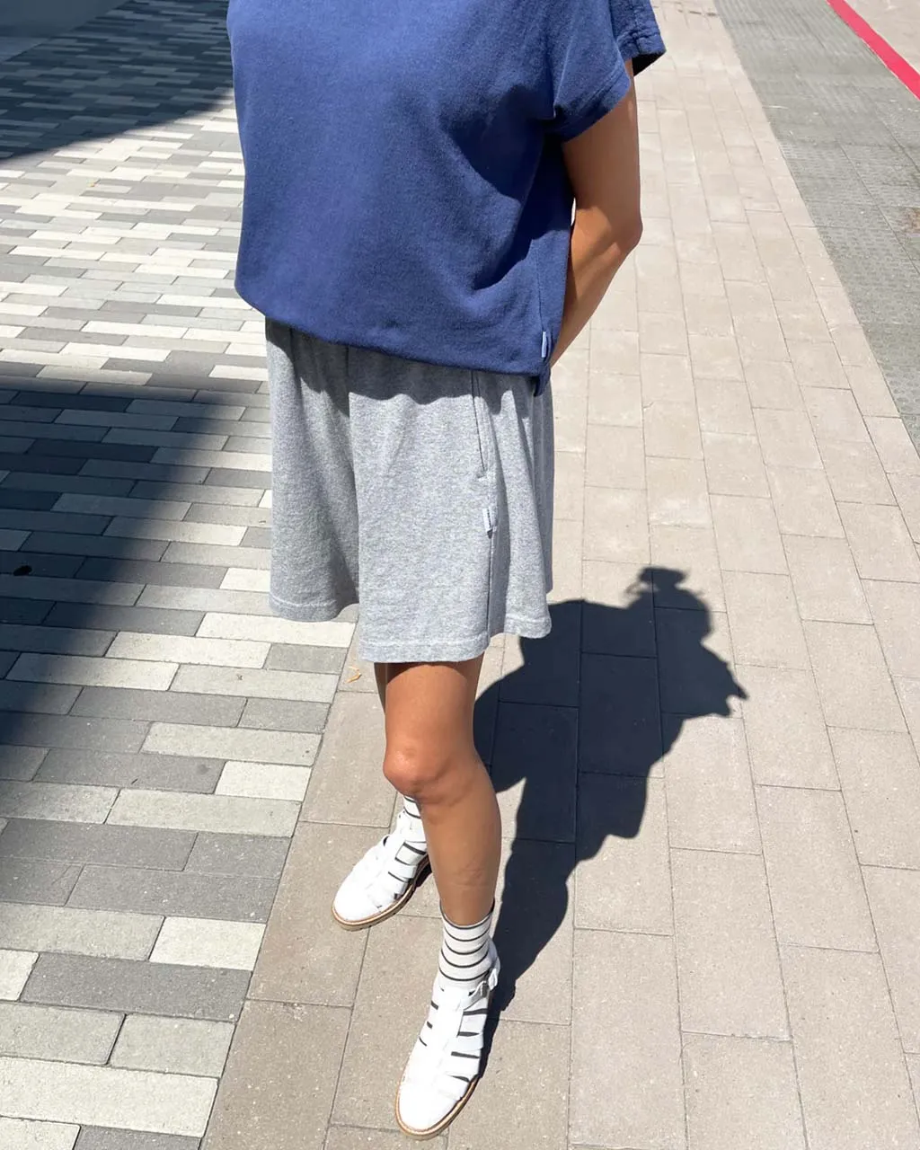 Flared Basketball Shorts - Heather Grey