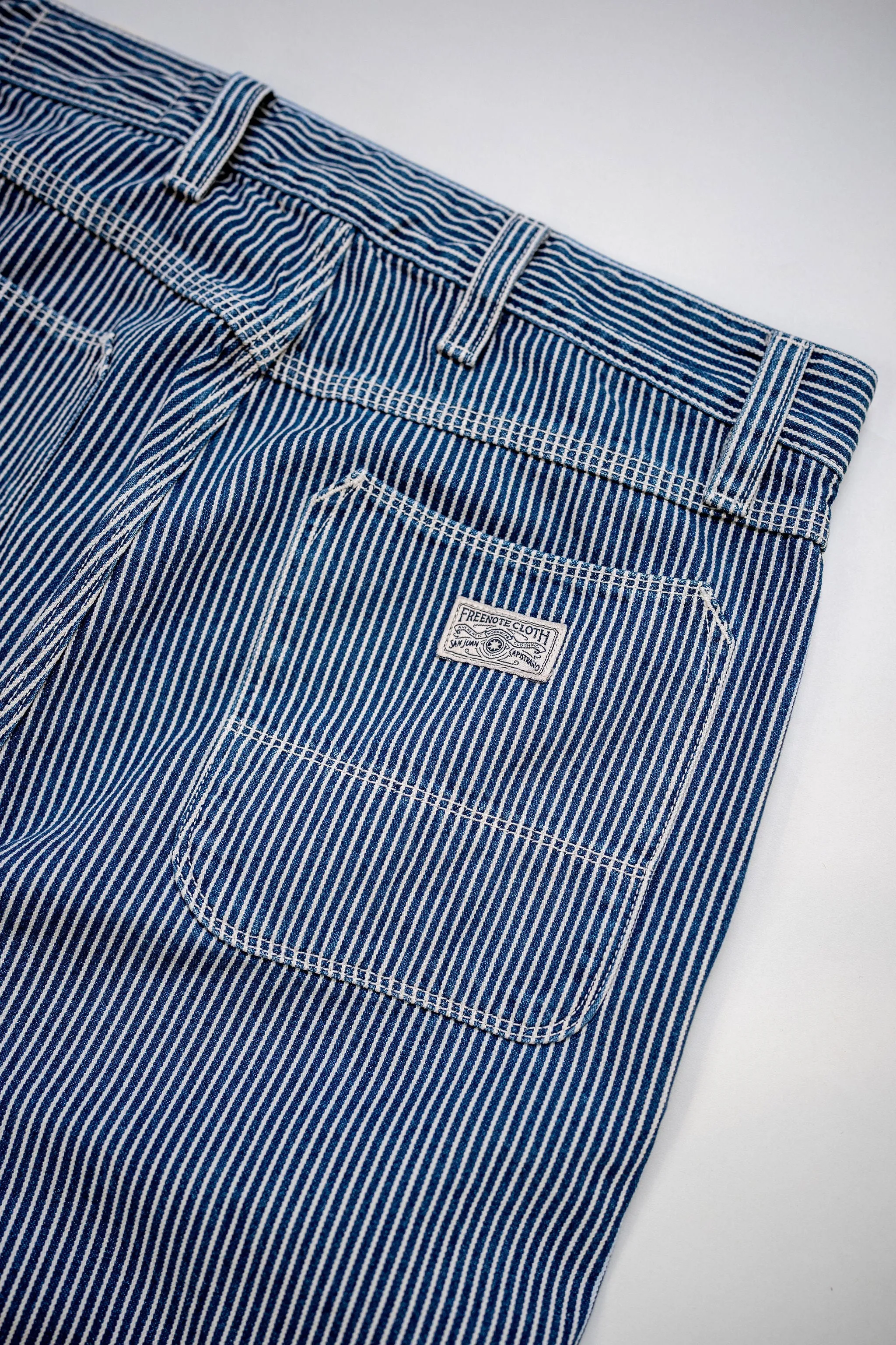 Freenote Cloth Ortega Pant - Indigo Stripe