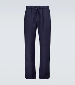 Frescobol Carioca Stretch Cotton Chinos, Blue