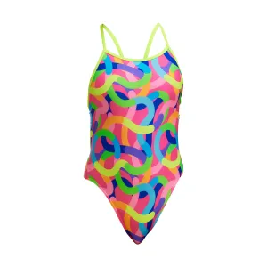 Funkita Curly Wurly Girls Single Strap One Piece