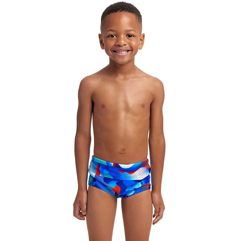 Funky Trunks - Battle Blue - Toddler Boys Printed Trunks