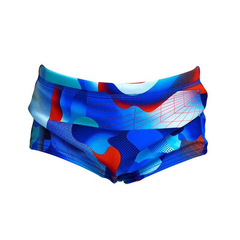 Funky Trunks - Battle Blue - Toddler Boys Printed Trunks