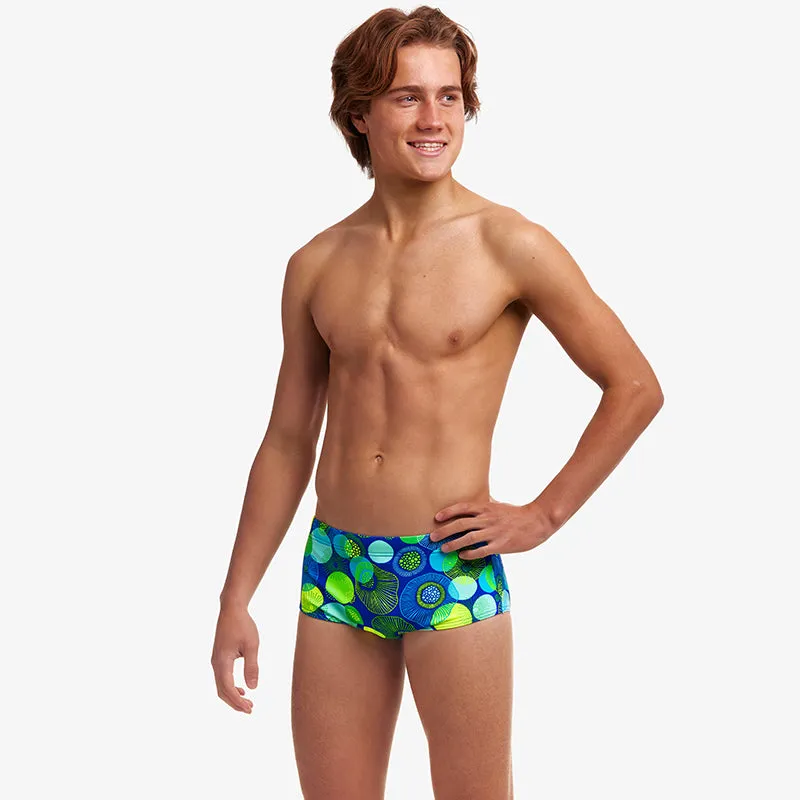 Funky Trunks - Blue Bottle - Boys Sidewinder Trunks