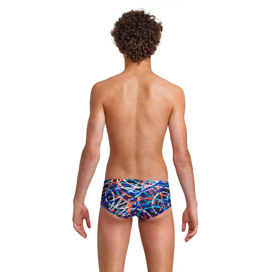 Funky Trunks Boys Sidewinder Trunks FTS010B- Spin Doctor