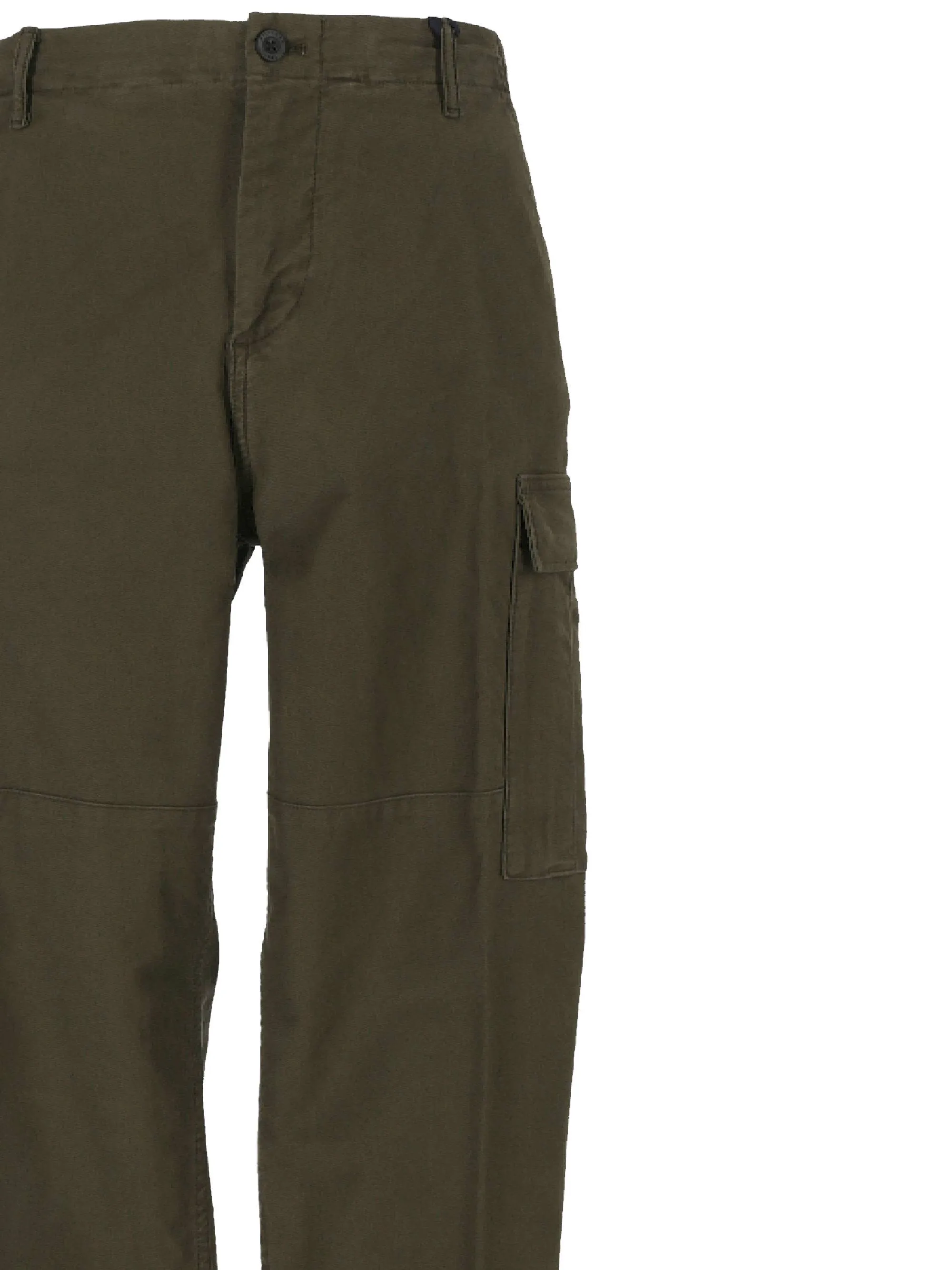 Garment-Dyed Relaxed Fit Trousers