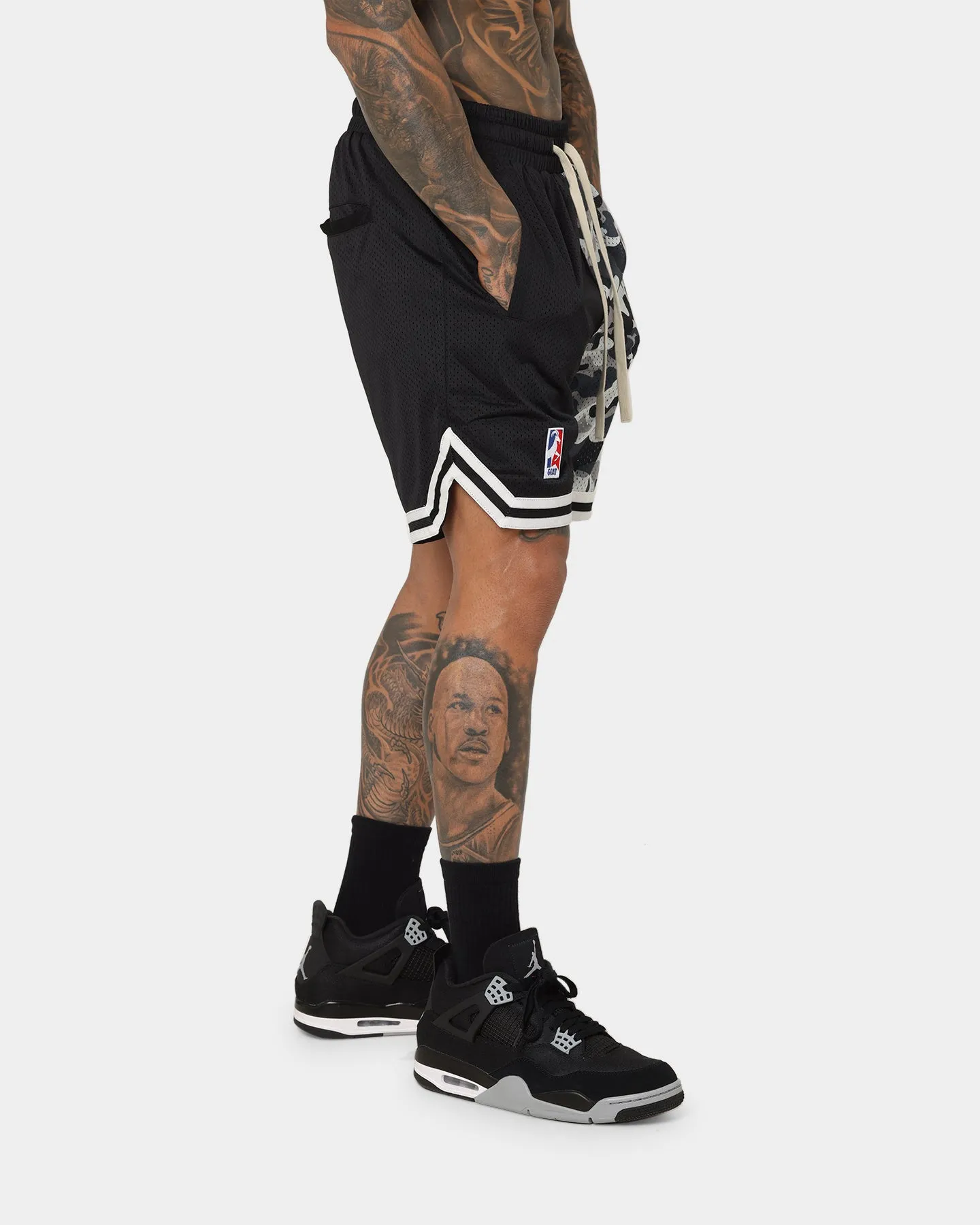 Goat Crew Half Camo Shorts Black/Black