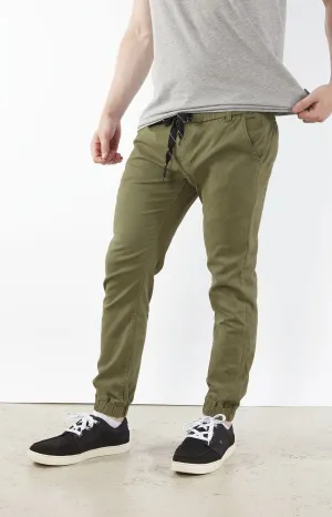 Green Jogger Chinos