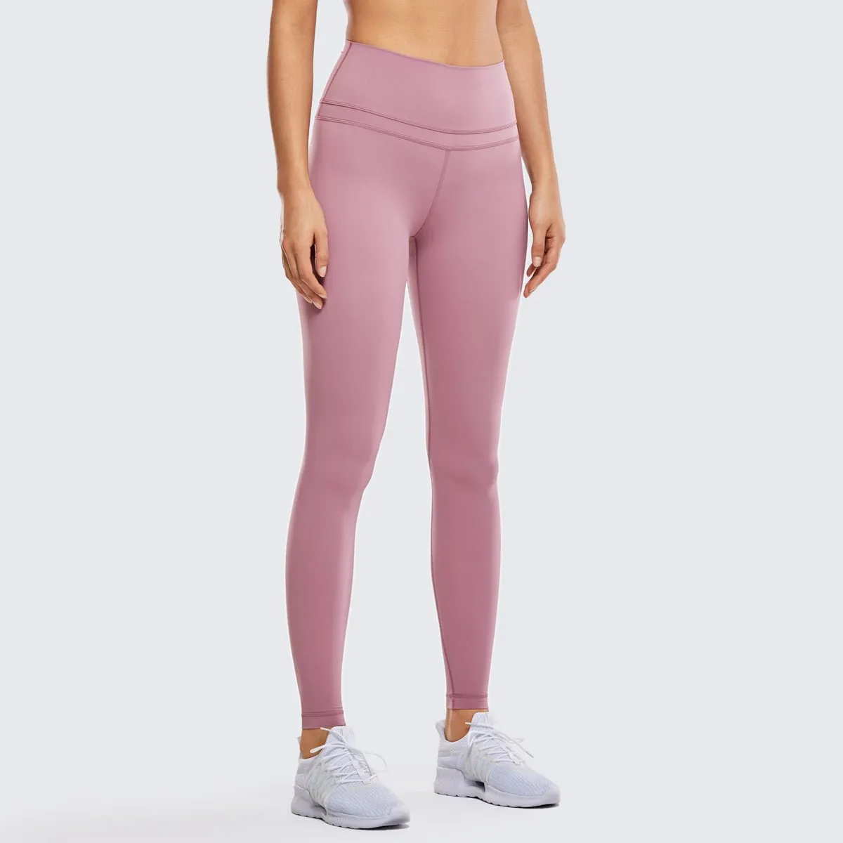 High Rise Seamless Pink Full Length Workout Leggings