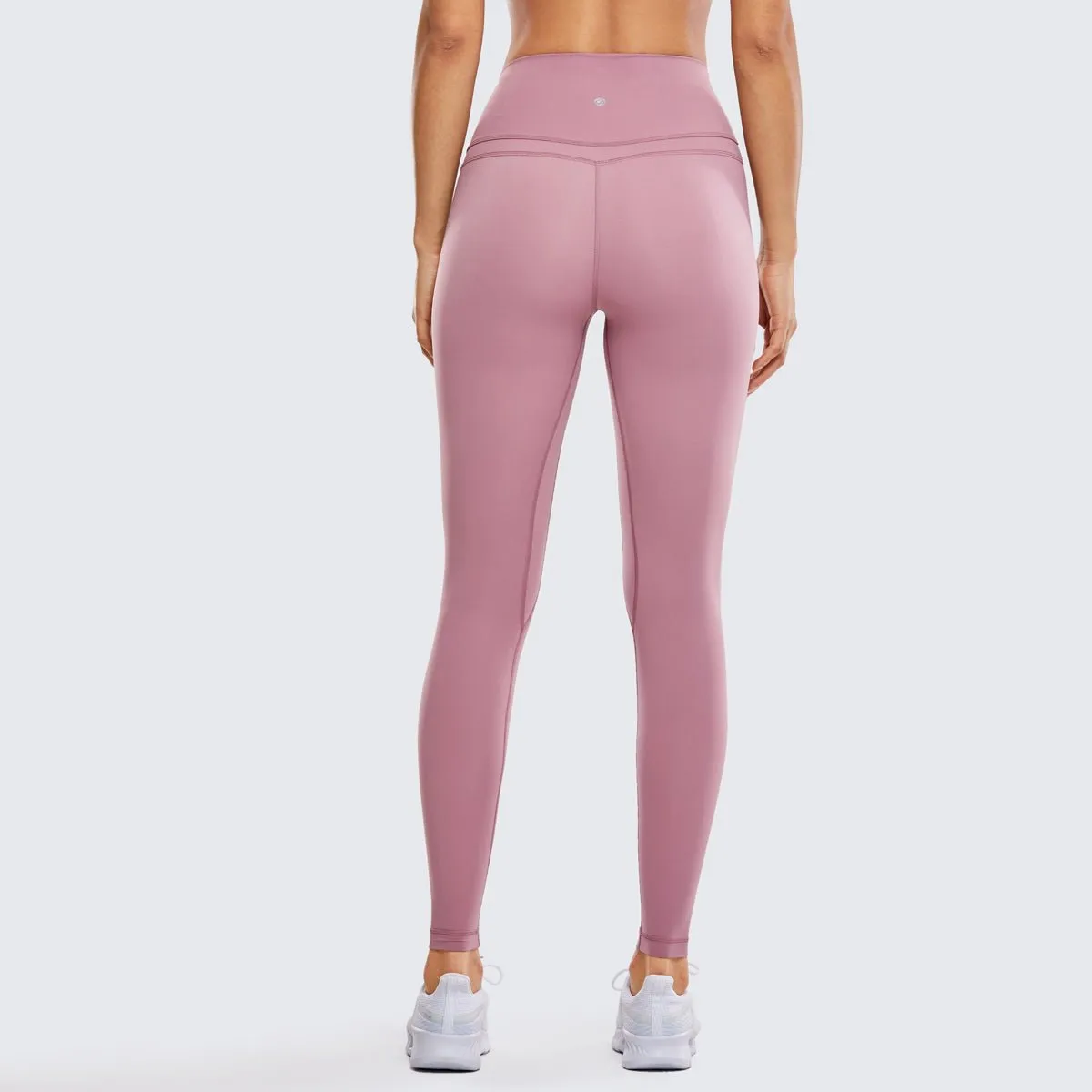 High Rise Seamless Pink Full Length Workout Leggings