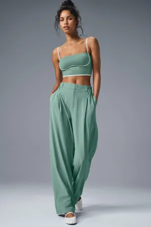 High-Waist Pursuit Trouser (Long) - Botanical Green