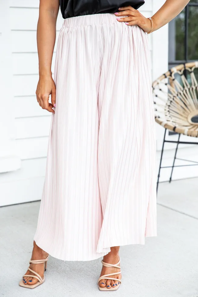 It's No Wonder Champagne Plisse Pants FINAL SALE