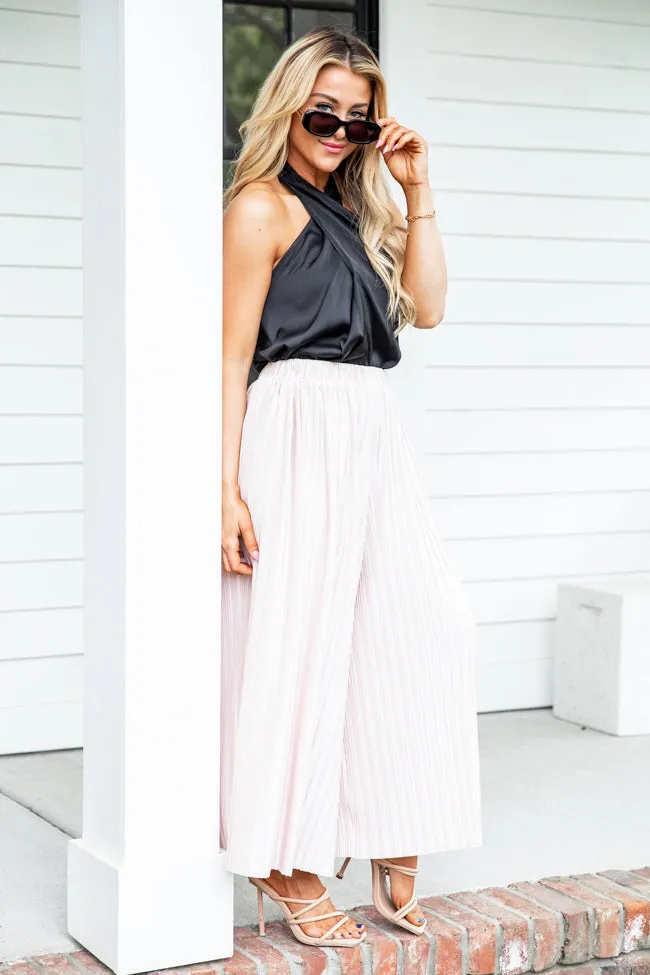 It's No Wonder Champagne Plisse Pants FINAL SALE