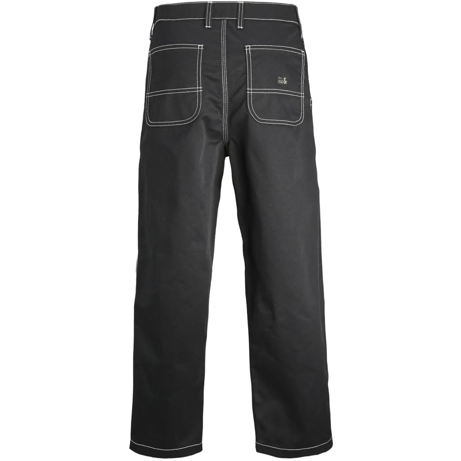 Jack & Jones Junior Black Stalex Contrast Worker Pants