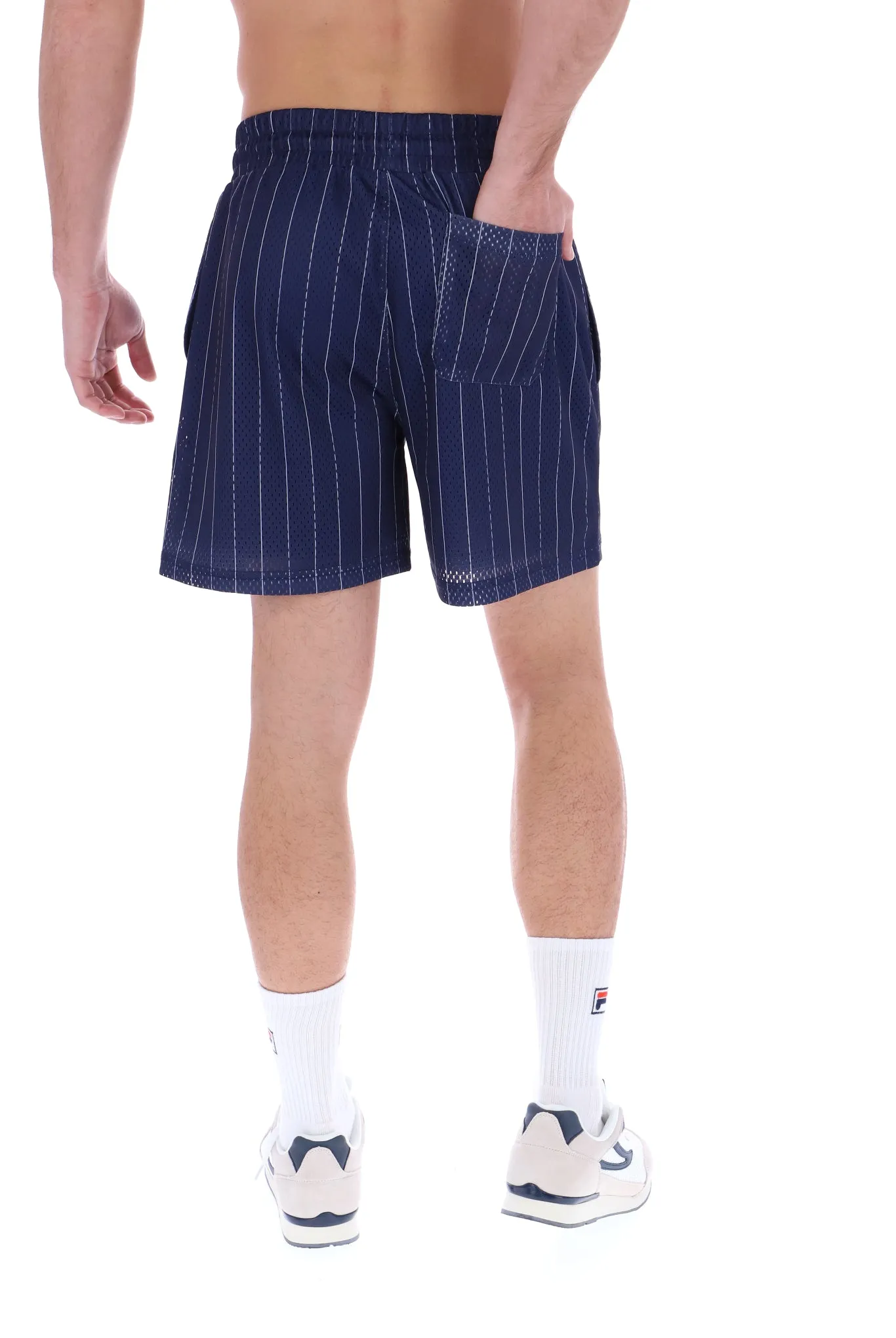 Jair Pin Stripe Mesh Shorts