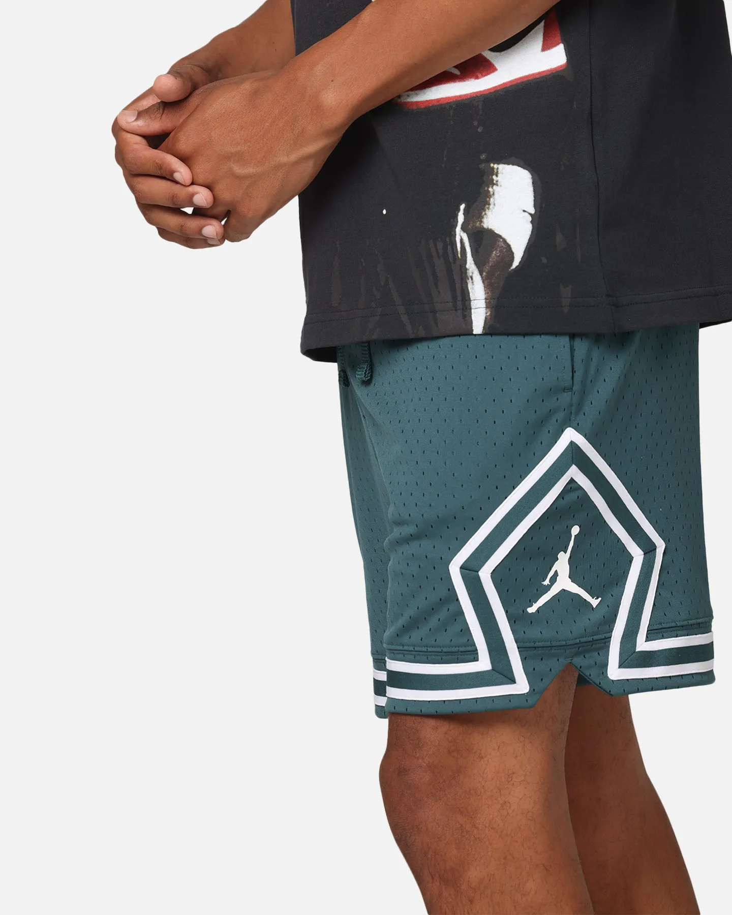 Jordan Dri-Fit Sport Diamond Shorts Oxidized Green/White