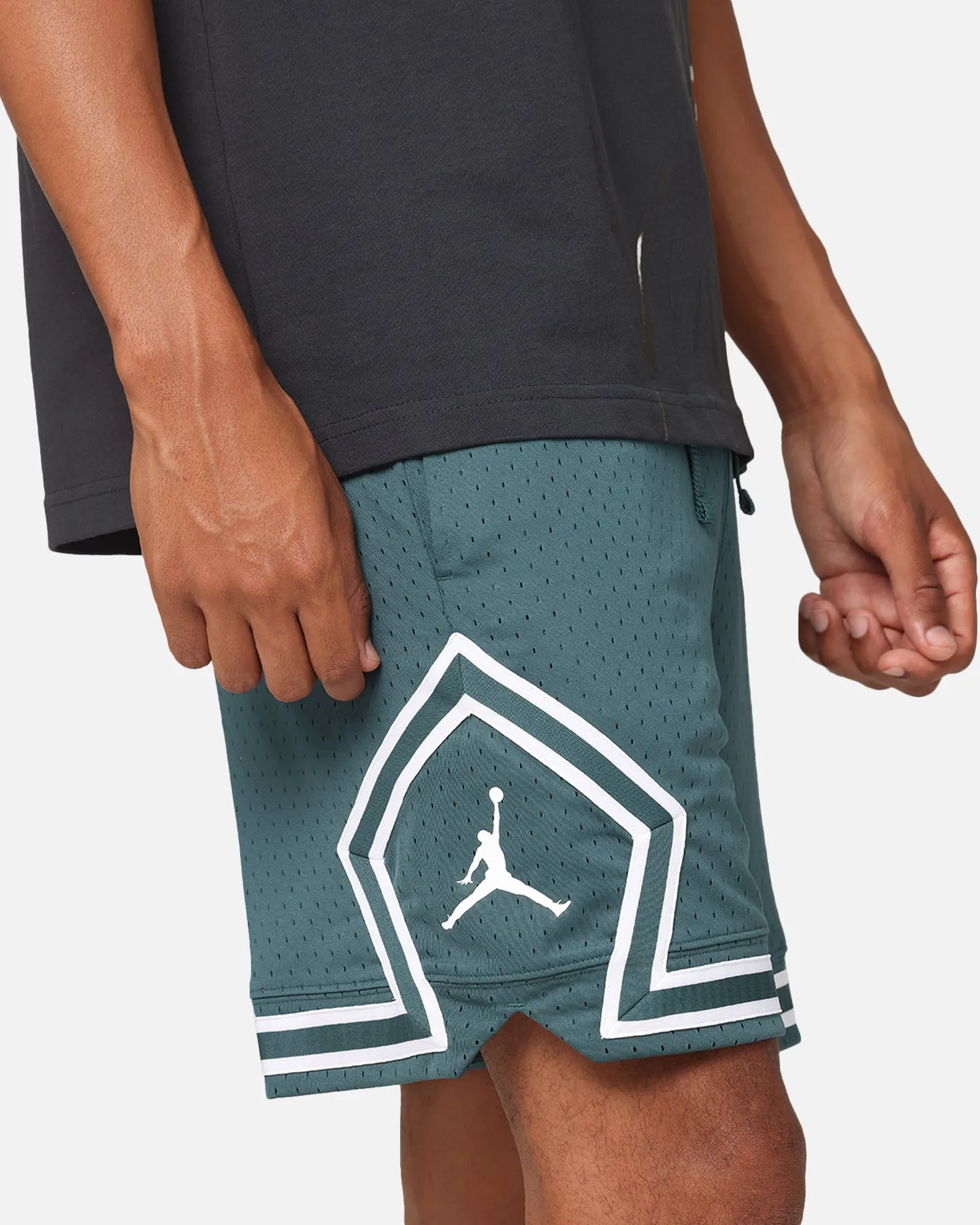 Jordan Dri-Fit Sport Diamond Shorts Oxidized Green/White