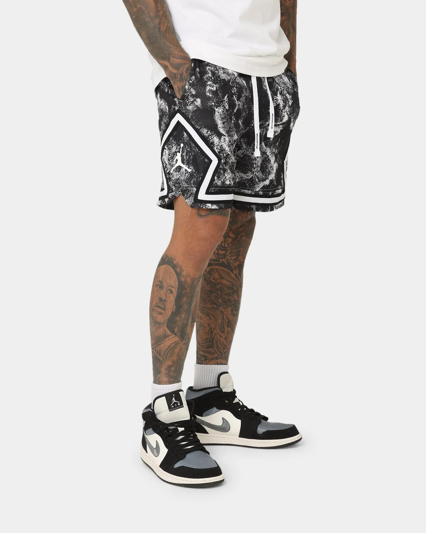 Jordan Dri-FIT Sport Diamond Shorts White/Black